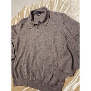 Brooks Brothers 346 Sz M Extra Fine 100% Merino Wool Oxford Sweater Academia